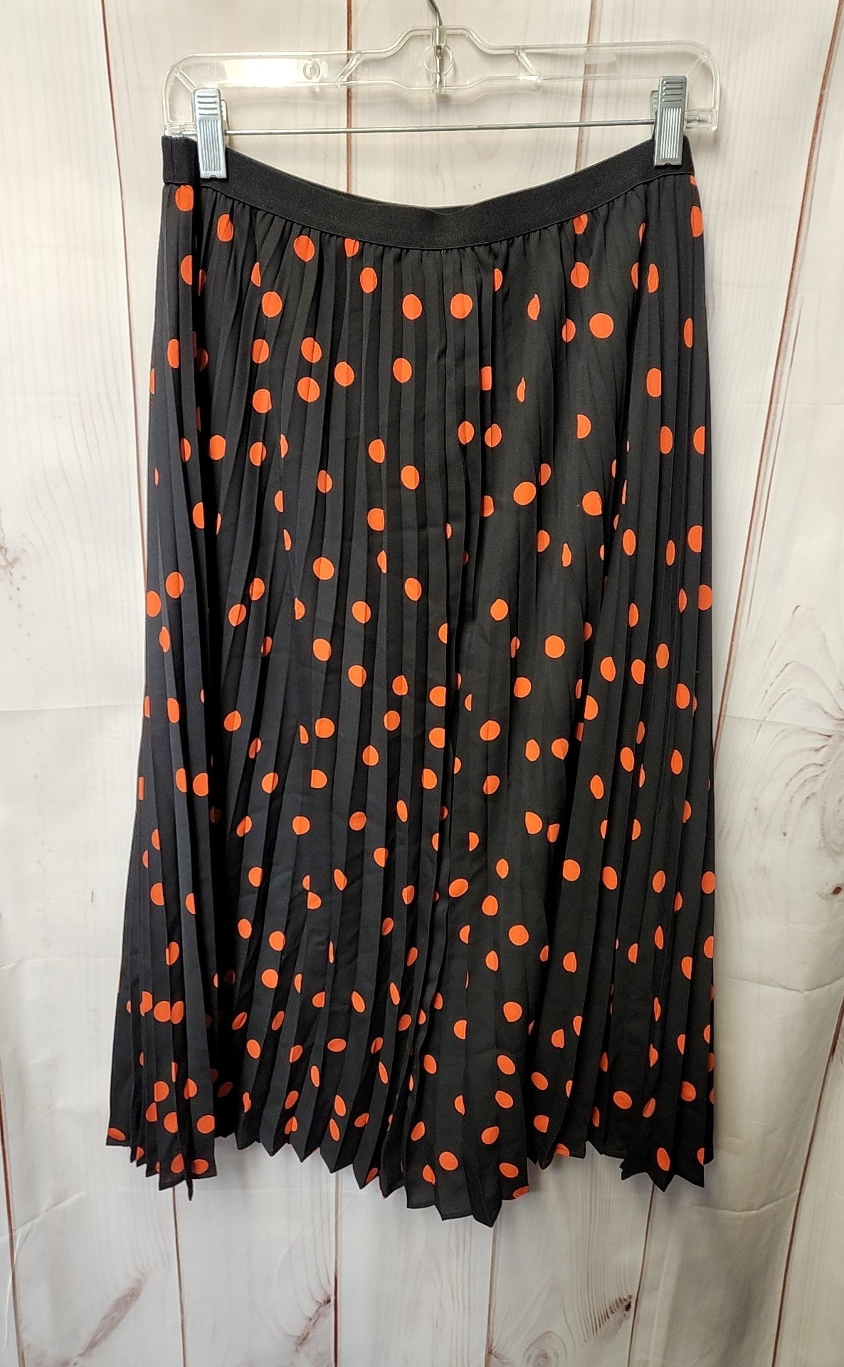 On 34th Women's Size M Black & Red Polka Dot Skirt