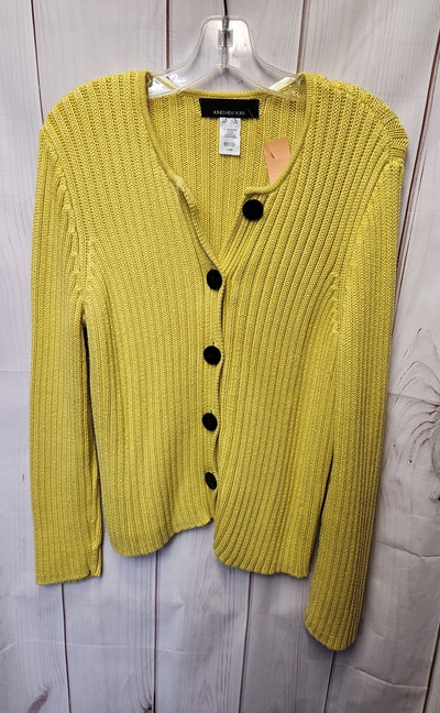 Jones New York Women's Size XL Yellow Cardigan