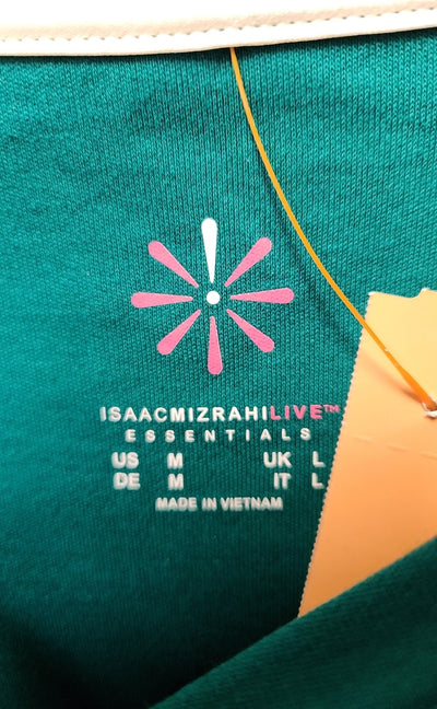 Isaac Mizrahi Live Women's Size M Green Long Sleeve Top
