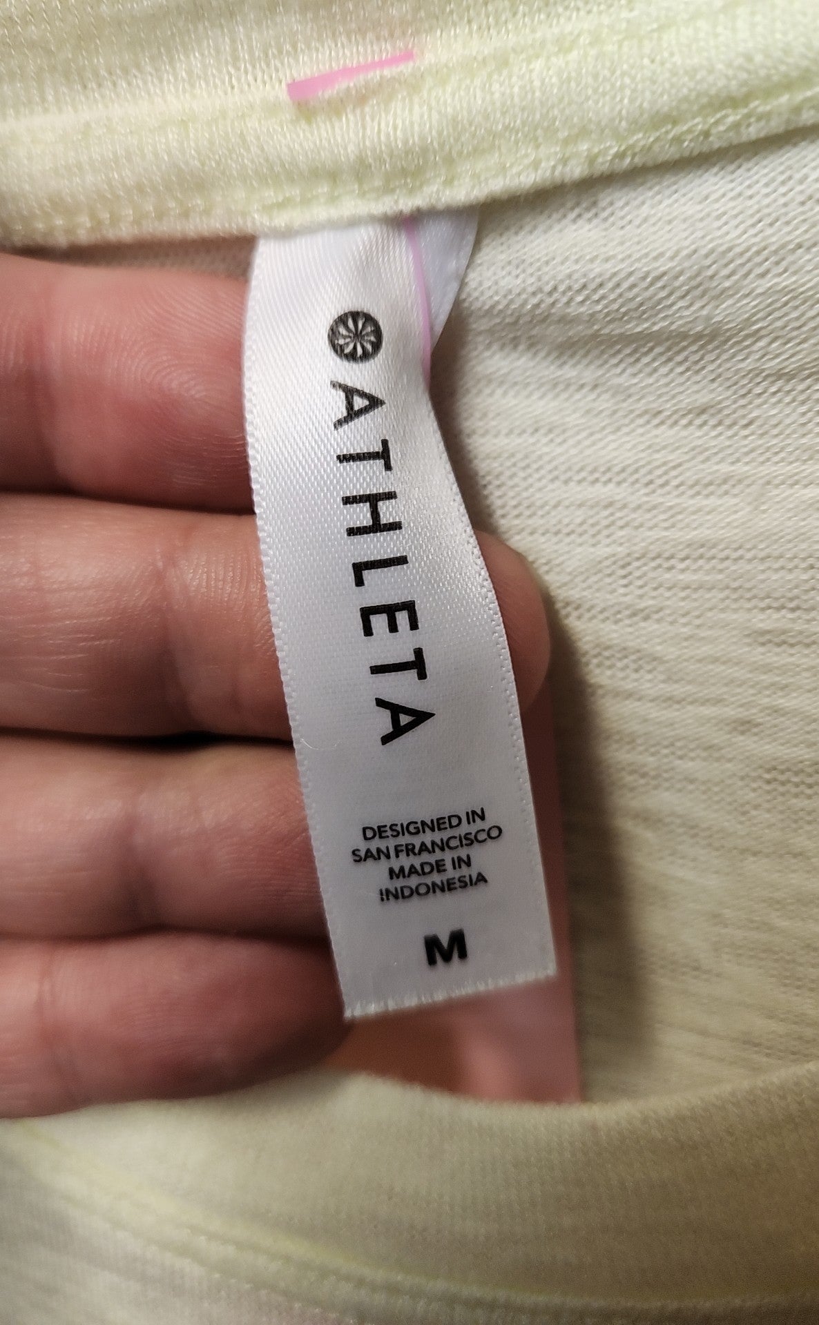 Athleta Women's Size M Yellow Sleeveless Top