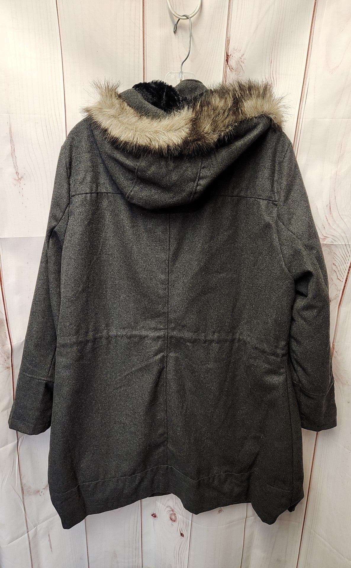 Yoki Women's Size 1X Gray Coat
