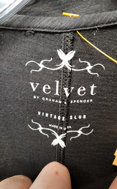 Velvet by Graham & Spencer Women's Size XS Black Long Sleeve Top