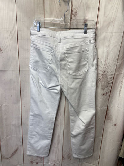Talbots Women's Size 27 (3-4) White Jeans Modern Ankle Jean
