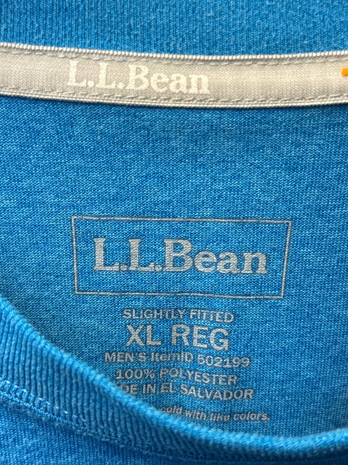 LL Bean Men's Size XL Blue Shirt