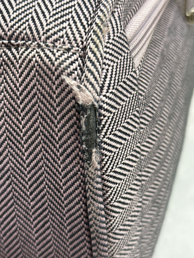 London Fog Purple Sheffield Soft Shell Carry On Luggage AS IS - wear on corners