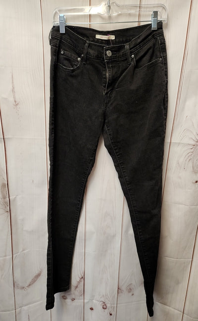 Levis Women's Size 28 (5-6) Black Jeans 505 Straight