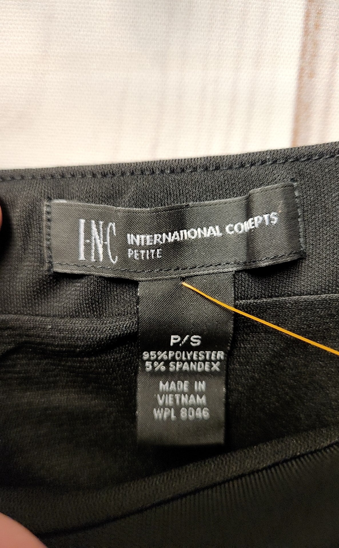 INC Women's Size S Petite Black Skirt