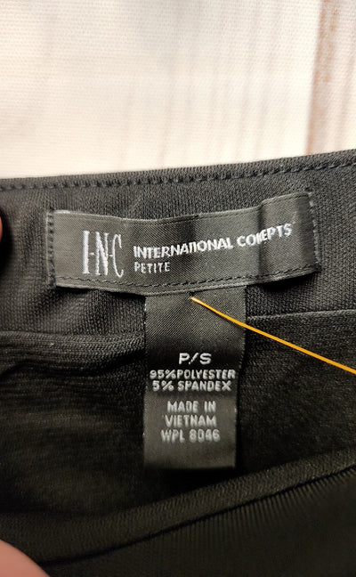 INC Women's Size S Petite Black Skirt