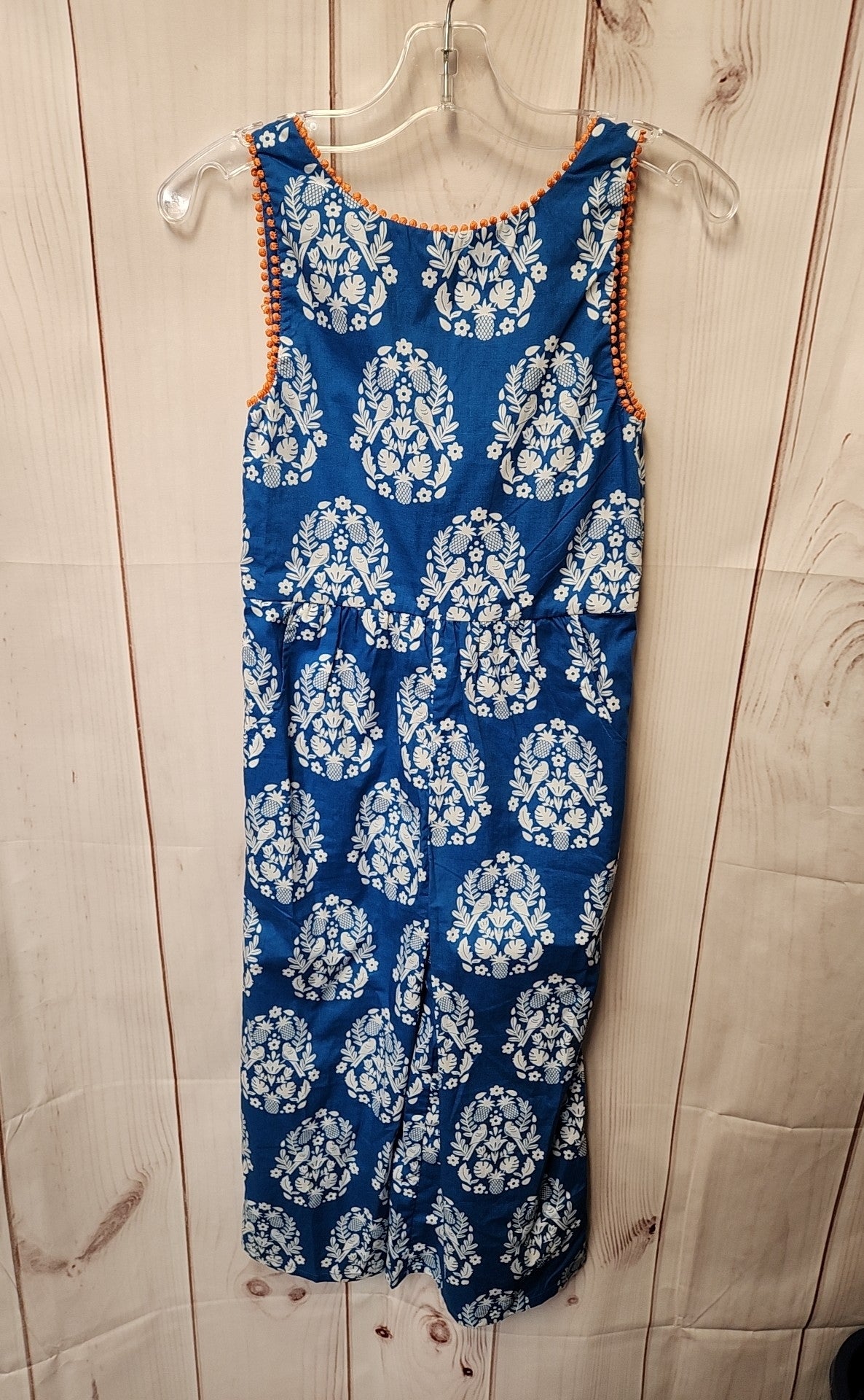 Boden Girl's Size 6/7 Blue Jumpsuit