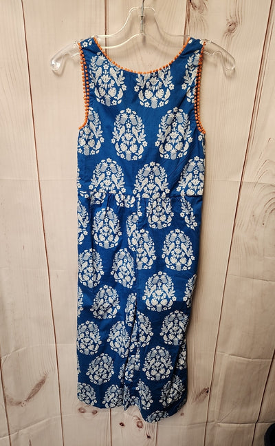 Boden Girl's Size 6/7 Blue Jumpsuit