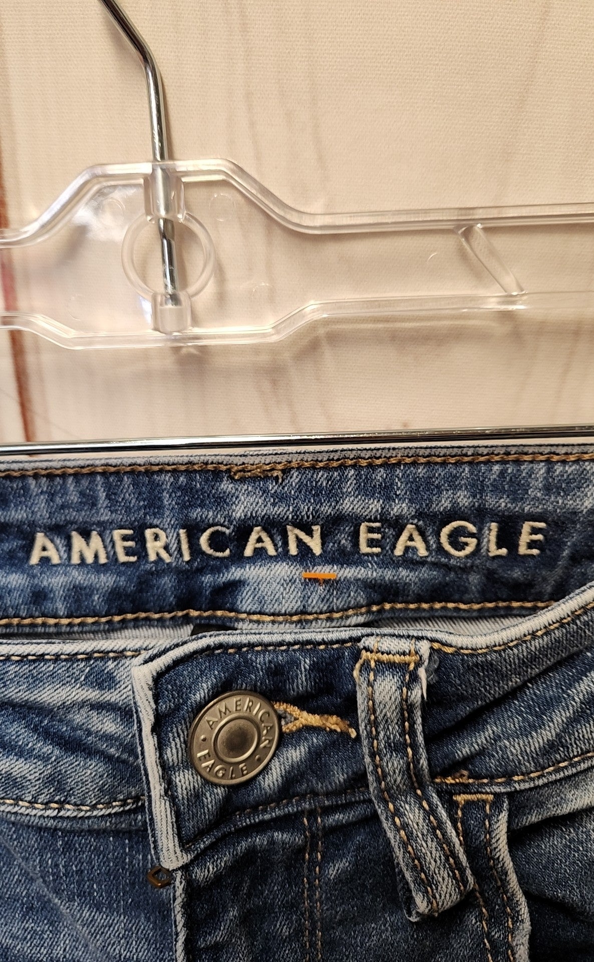 American Eagle Women's Size 28 (5-6) Blue Jeans Hi-Rise Jegging