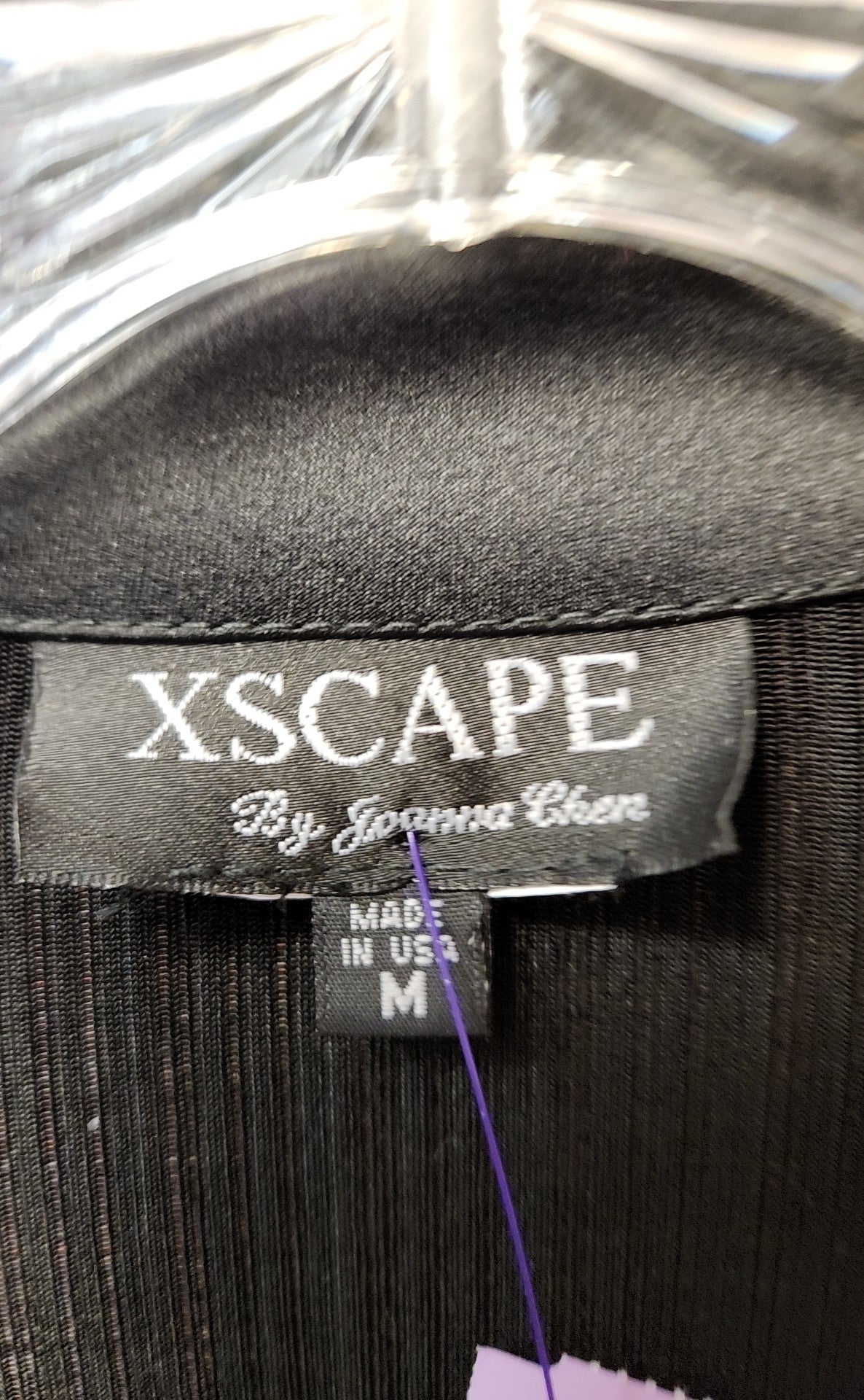 Xscape Women's Size M Black Long Sleeve Top