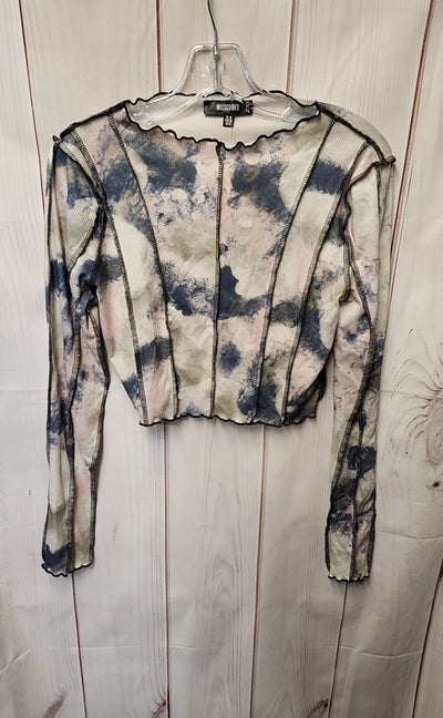 Missguided Women's Size 6 Green Long Sleeve Top