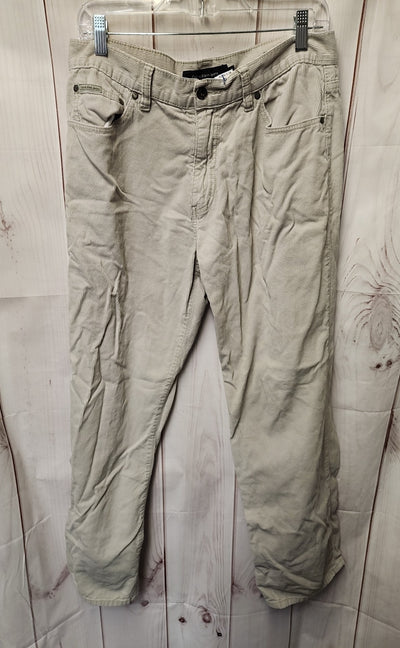 Calvin Klein Men's Size 34 Beige Corduroy Pants Straight Leg