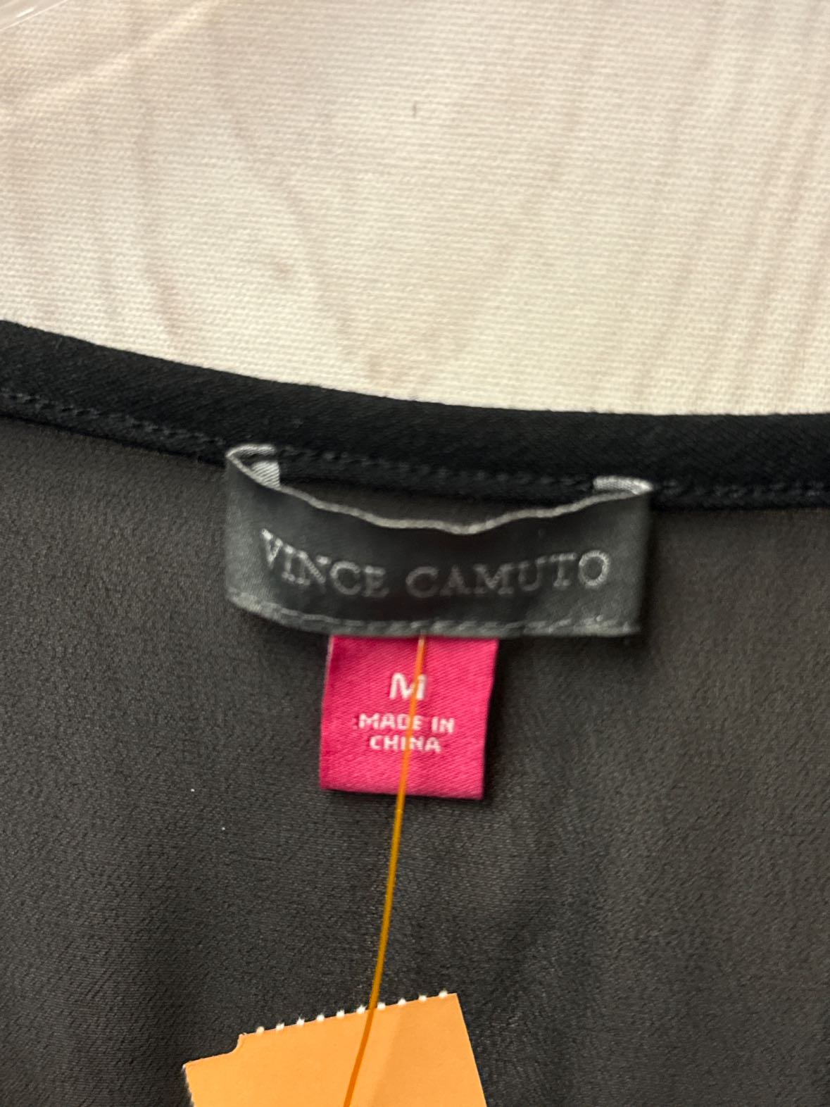 Vince Camuto Women's Size M Black 3/4 Sleeve Top