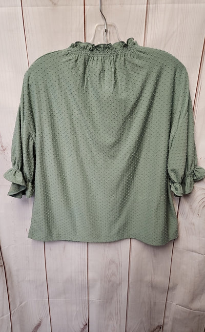 Madewell Women's Size M Green Short Sleeve Top