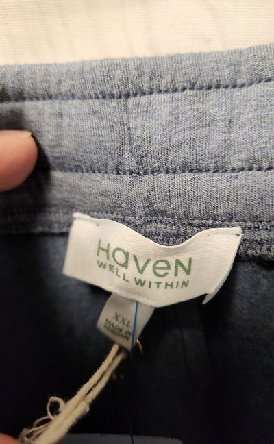 NWT Haven Well Within Women's Size XXL Blue Sweatpants