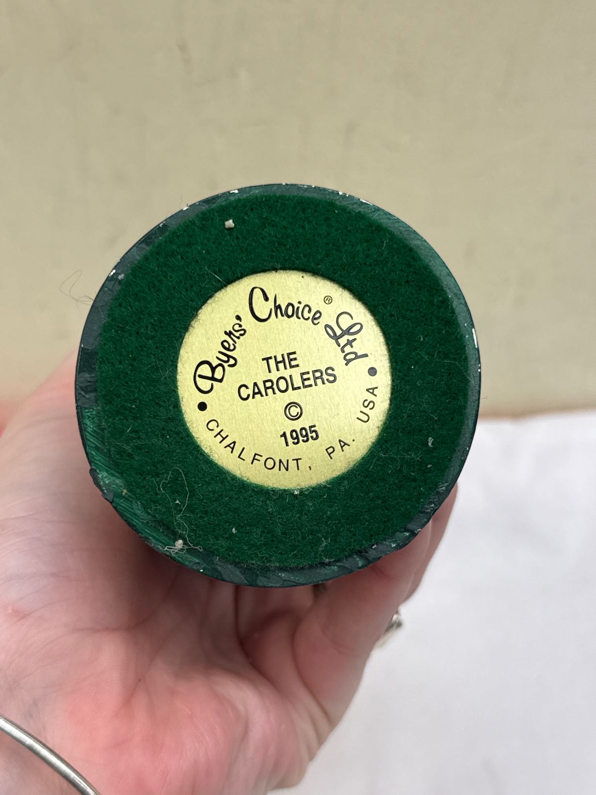 VTG 1995 Byers Choice The Carolers Skis Figurine