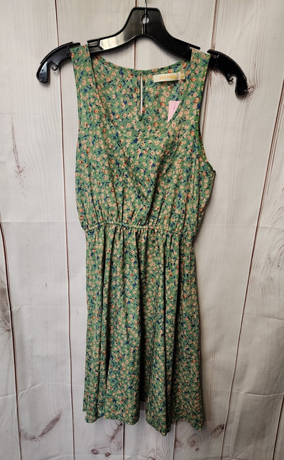 Just Funky Women's Size XS Green Floral Dress