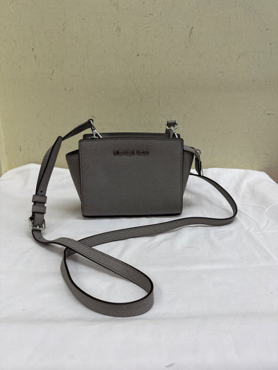 Michael Kors Gray Leather Purse Bag