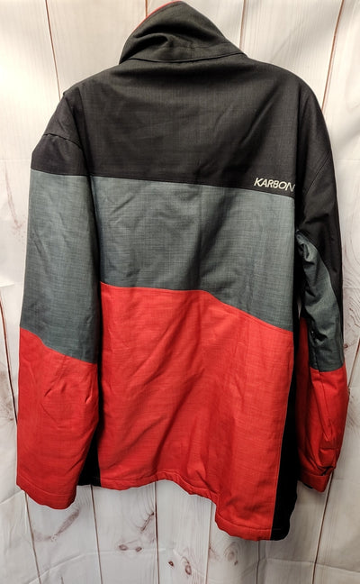 Karbon Men's Size XL Black & Red Jacket