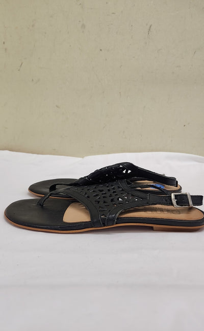 GMD Women's Size 38 = 7-1/2 Black Sandals
