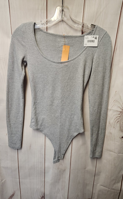 NWT American Eagle Women's Size XS Gray Bodysuit