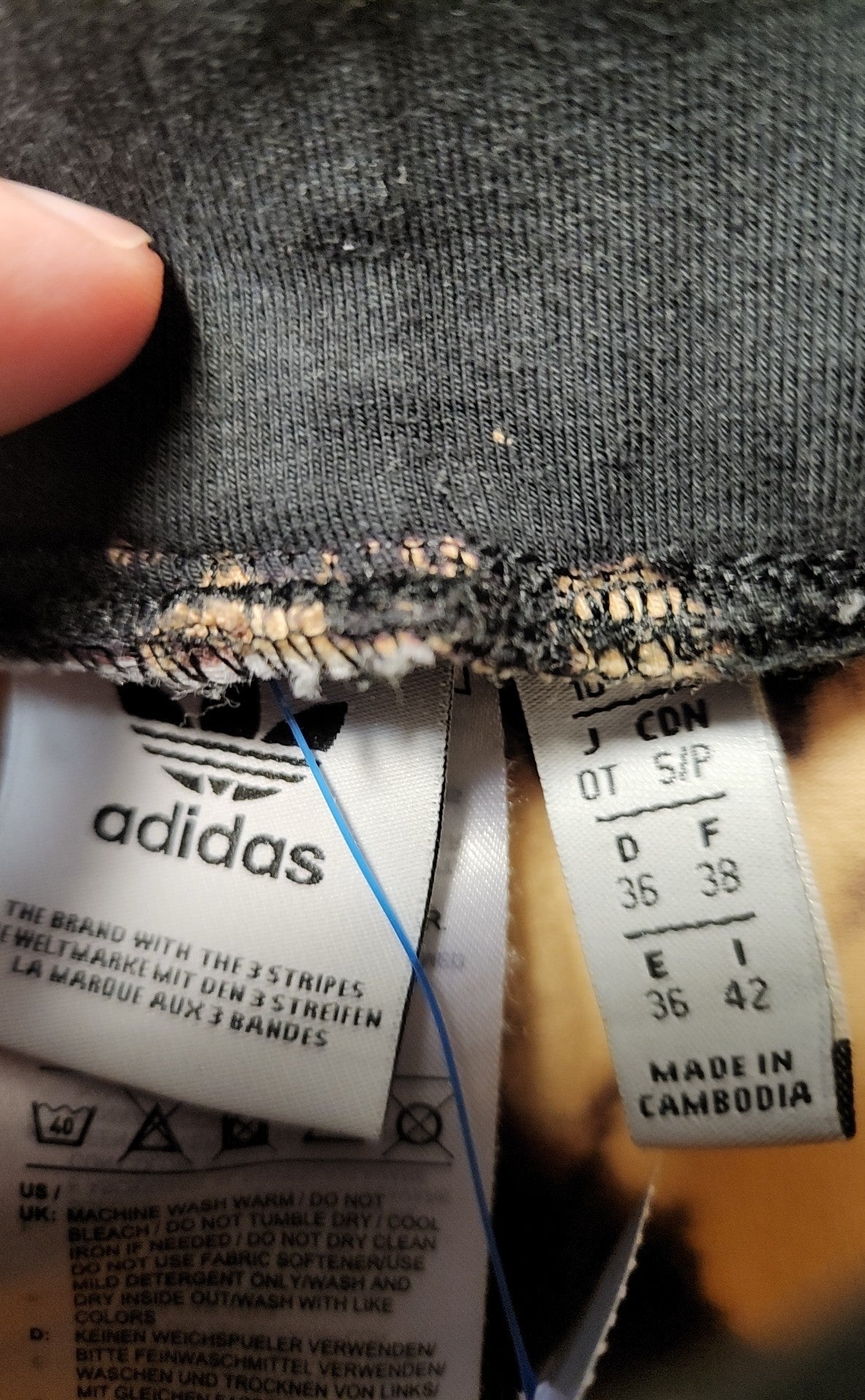 Adidas Women's Size S Black & Beige Sweatpants