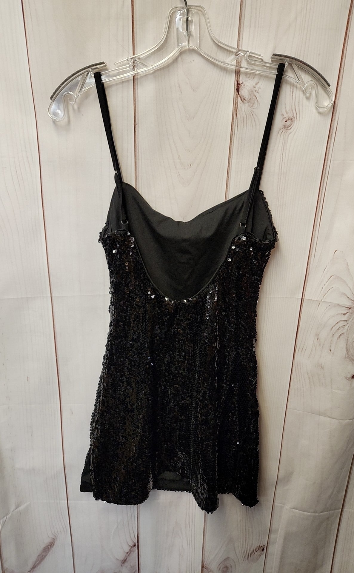 NWT Princess Polly Women's Size 2 Black Sequined After Dark Mini Dress