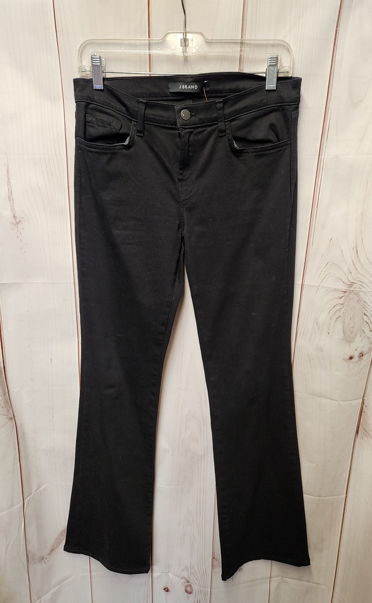 J Brand Women's Size 29 (7-8) Black Slim Boot Leg Pants
