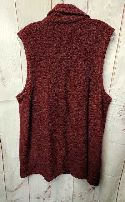 Tahari Women's Size XL Red Vest