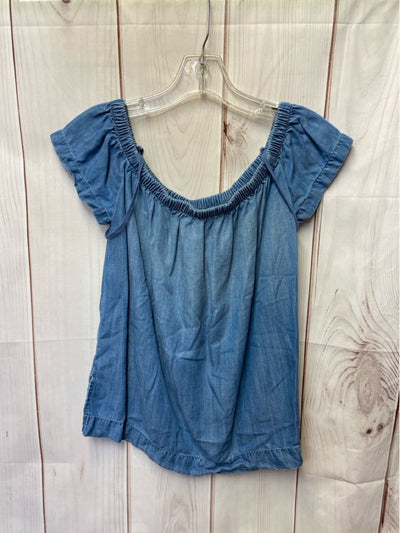 Cloth & Stone Women's Size XS Blue Short Sleeve Top