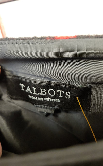 Talbots Women's Size 16 Petite Black & Red Skirt