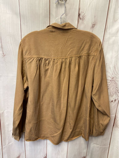 Tribal Jeans Women's Size 1X Brown Long Sleeve Top