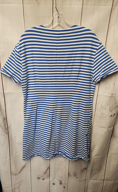 Persifor Women's Size XL White & Blue Cover-Up