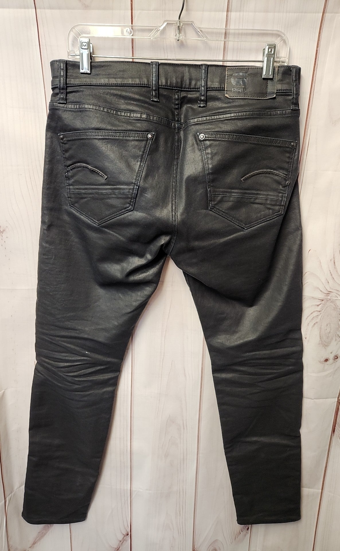 G-Star Raw Men's Size 31x30 Black Jeans Revend Skinny
