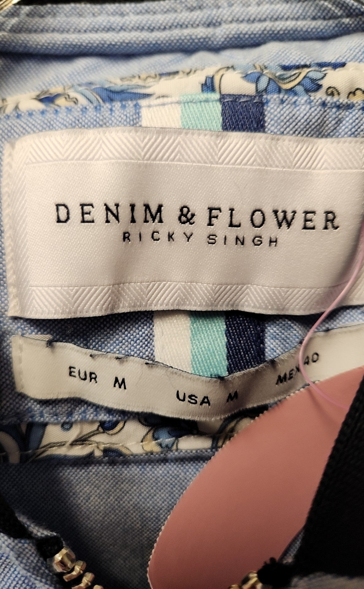 Denim & Flower Men's Size M Blue Jacket