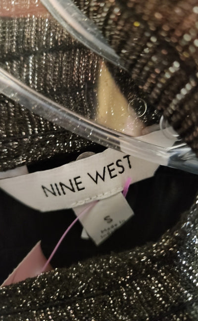 Nine West Women's Size S Black & Silver Dress