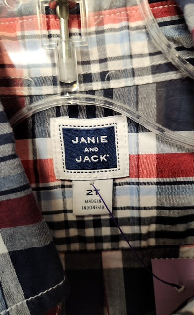 Janie & Jack Boy's Size 2 Blue Shirt