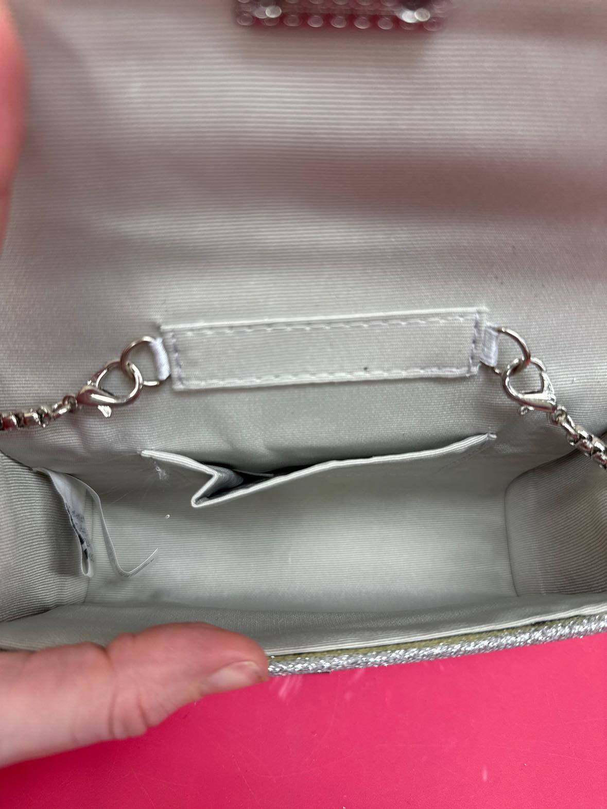 Silver Purse Bag