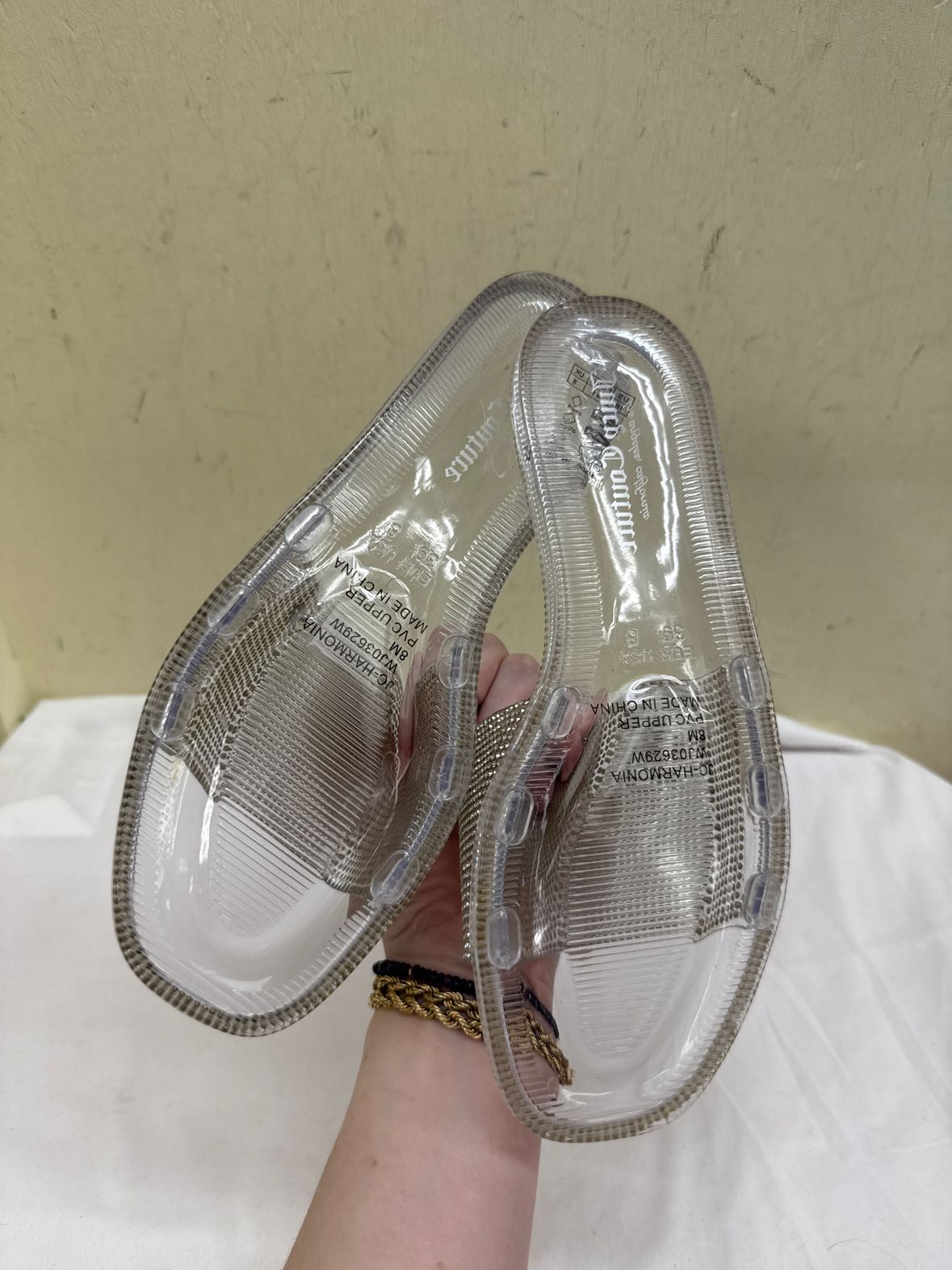 Juicy Couture Women's Size 8 Silver Sandals