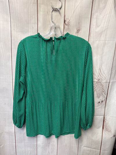 Adrianna Papell Women's Size M Green Long Sleeve Top
