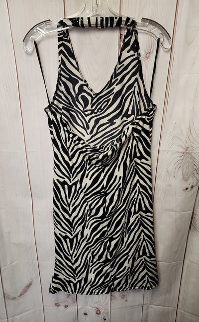Ninety Women's Size L White & Black Dress