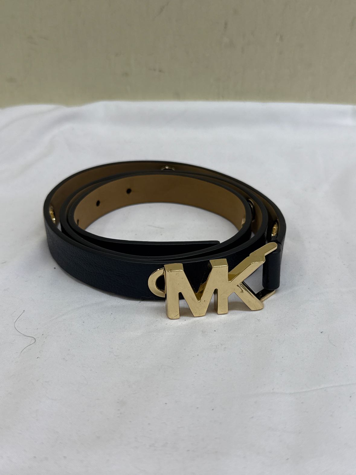 Michael Kors Size L Black Leather Belt