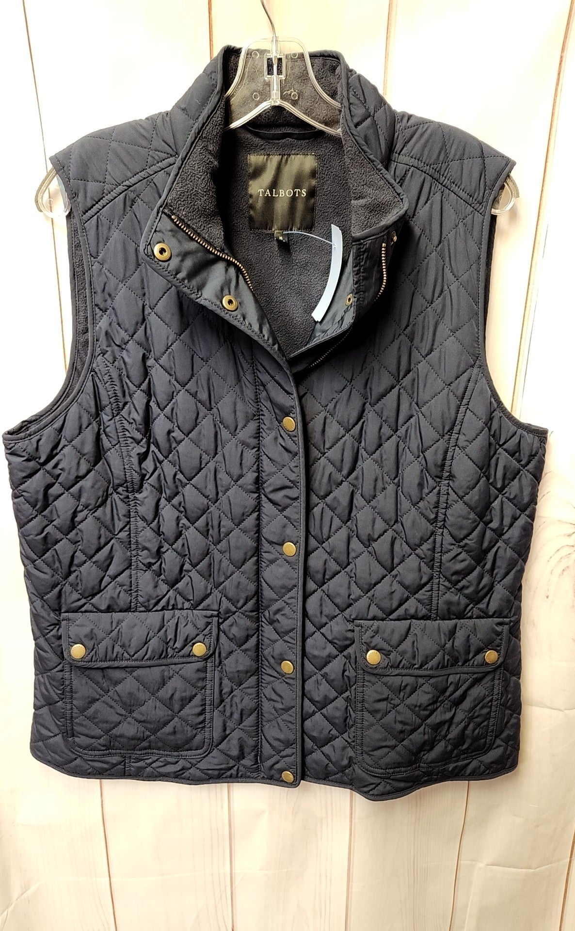Talbots Women's Size XL Navy Vest
