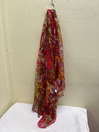 Pink Floral Dress Scarf