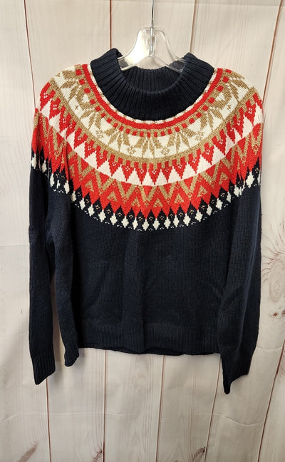 Tommy Hilfiger Women's Size XL Navy & Red Sweater