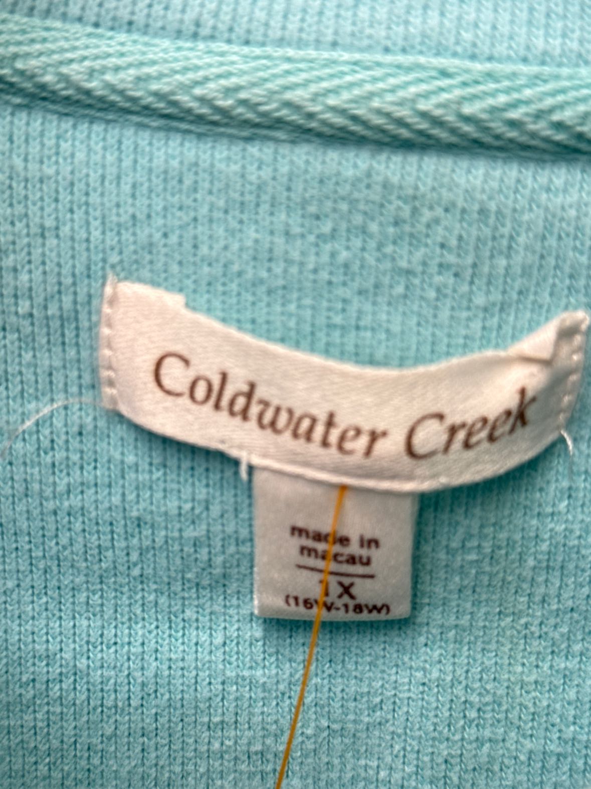 Coldwater Creek Women's Size 1X Light Blue Sweater