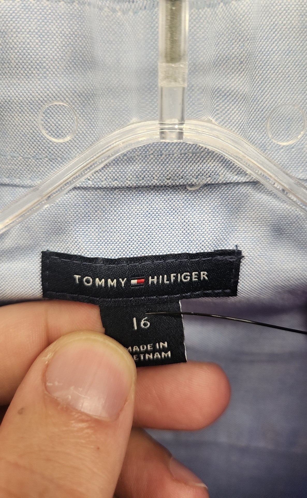 Tommy Hilfiger Boy's Size 16 Blue Shirt