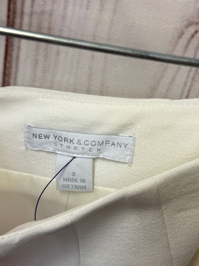 New York & Company Women's Size 2 White Skirt